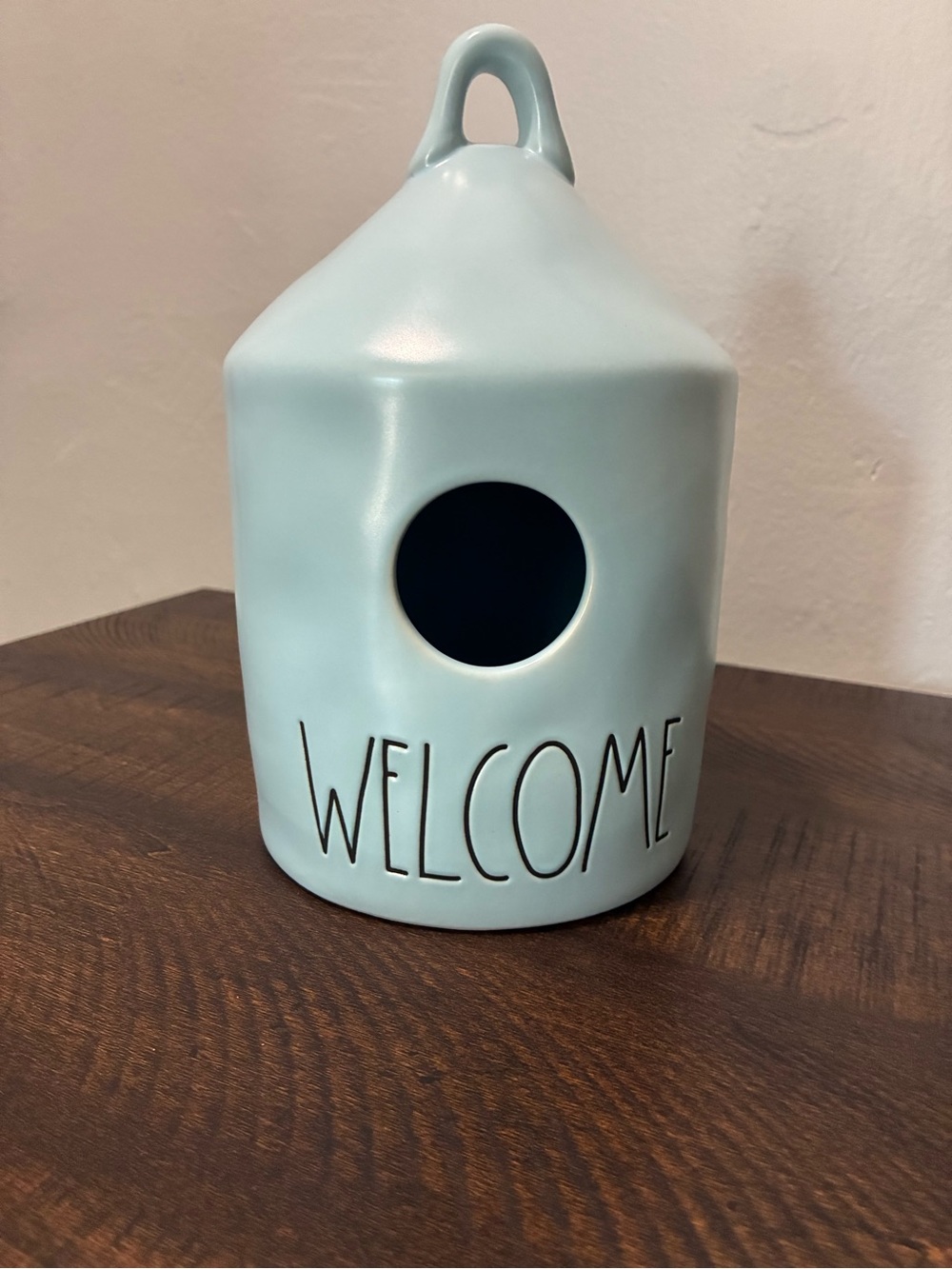 Rae Dunn Welcome birdhouse